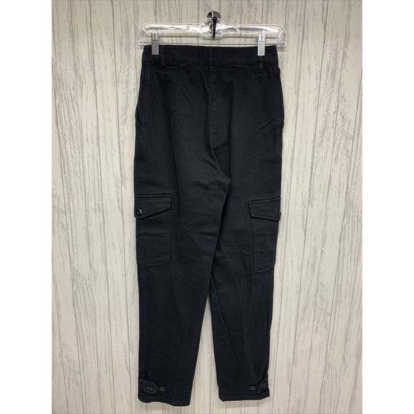 Womens Size 2 Wilfred Free Black Cargo Denim Pants EUC - Picture 3 of 5